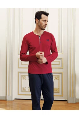 Perin Capsella Erkek 5Li Pijama Robdöşambır Damat Çeyiz Seti Perin 1090 - Alternatif Görünüm