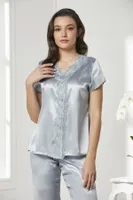 Çeyizlik Saten Takım Altılı Pierre Cardin 6010 Mavi görsel 13