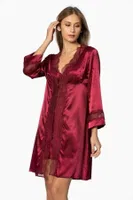 Çeyizlik Saten Takım Altılı Pierre Cardin 6010 Bordo detay görünüm