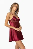 Çeyizlik Saten Takım Altılı Pierre Cardin 6010 Bordo farklı açı