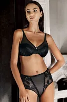 Dantelli Yüksek Bel Külot New Bra Lingerie 3020K Siyah detay görünüm
