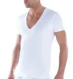 Derin V Yaka Tender Erkek Tshirt Cotton BlackSpade 9212  Beyaz