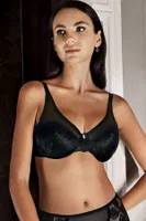 Desteksiz Toparlayıcı Sütyen Trasnparan Detaylı New Bra Lingerie 3020 Siyah