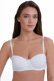 Ten Dolgusuz Straplez Beyaz Sütyen Ten 540111007