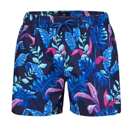 Doreanse Doreanse Erkek Cepli Mavi Desenli Şort Mayo 3819
