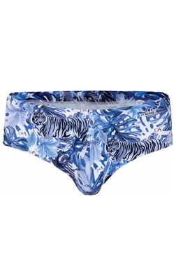 Doreanse Doreanse Erkek Mavi Desenli İpli Slip Mayo 3832