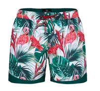 Doreanse Doreanse Flamingo Desenli Cepli Erkek Deniz Şortu 3822