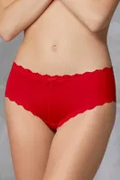 Doreanse Kadın Polyamid 3lü Dantelli Çiçek Desenli Fiyonk Slip Külot 7157 Fuşya-Nar-Mor görsel 9