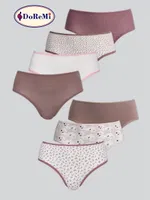 DoReMi Daily Fit 7’lü Bayan Slip Külot Desenli detay görünüm