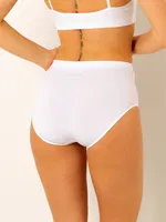 DoReMi Dikişsiz Seamless Kadın Yüksek Bel Slip Beyaz görsel 16