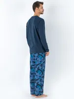 Mavi Kamuflaj DoReMi Erkek Pijama Takımı Lacivert görsel 4