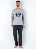 Erkek Kışlık Pijama Takımı DoReMi 002-000821 Gri Melanj farklı açı