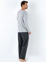Erkek Kışlık Pijama Takımı DoReMi 002-000821 Gri Melanj görsel 4