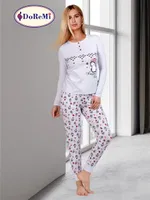 DoReMi Pamuklu Bayan Pijama Takımı