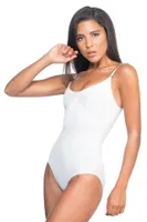 Emay Desenli Slip Body Korse 2072 Beyaz görsel 10