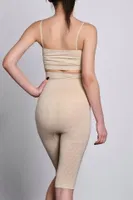 Emay Dikişsiz Çift Kat Boxer Korse 2015 Ten görsel 8