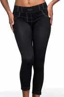 Kot Pantolon Tayt Emay Dikişsiz 3801 Siyah görsel 12