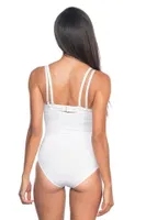 Emay Seamless Göğsü Açık Slip Boy Korse 2073 Beyaz görsel 7