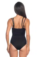 Emay Seamless Göğsü Açık Slip Boy Korse 2073 Siyah farklı açı