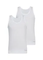 Erkek Atlet 2li Paket Loose Fit Beyaz BlackSpade 9225  Beyaz
