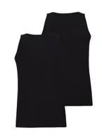 Erkek Atlet 2li Paket Tender Cotton Siyah BlackSpade 9678  Siyah detay görünüm