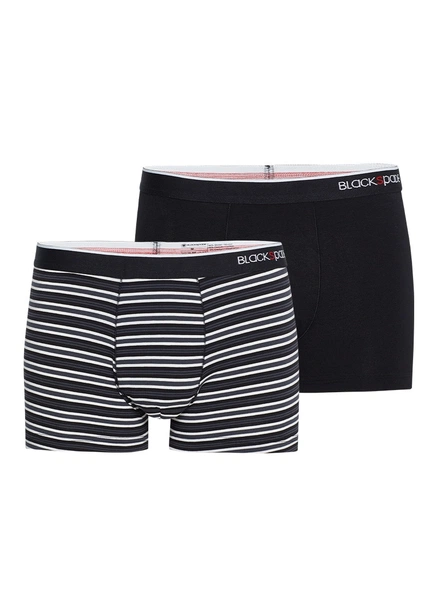 Erkek Boxer 2li Paket Stripes Siyah BlackSpade 9551