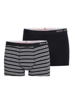 Erkek Boxer 2li Paket Stripes Siyah BlackSpade 9551 Siyah