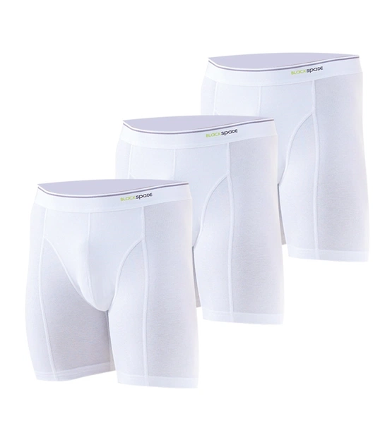 Erkek Boxer 3lü Paket 9683 Beyaz BlackSpade