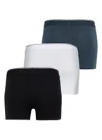 Erkek Boxer Shorty 3lü Paket Tender Cotton Black Spade 9670  Antrasit detay görünüm