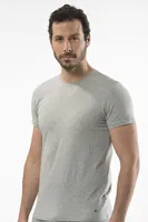 Erkek Kısa Kollu T-shirt Cacharel 1307 Gri