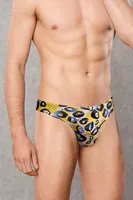 Erkek Mavi Leopar Desenli String Doreanse 1404 Mavi Leopar