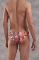 Erkek Modal Çok Renkli Baskılı Doreanse Külot Slip 1403 Kilim detay görünüm