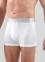Erkek Modal Elastan Boxer Silver Beyaz BlackSpade 9302  Beyaz farklı açı