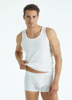 Erkek Organik Pamuk Elastan Boxer BlackSpade 9481 Beyaz