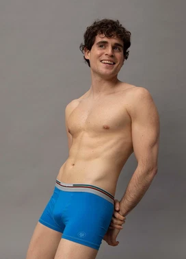 Black Spade Erkek Pamuk Elastan Boxer Colours Mavi BlackSpade 9550  - Alternatif Görünüm