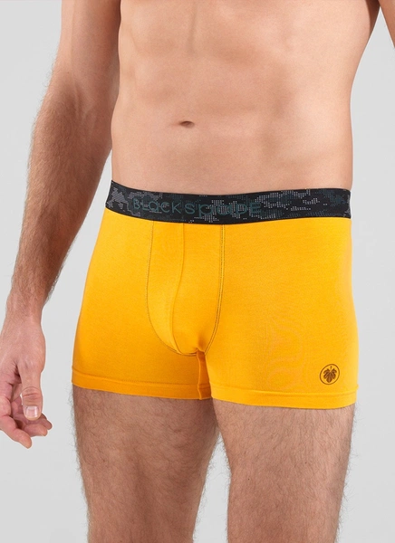 Erkek Pamuk Elastan Boxer Sarı BlackSpade 9555