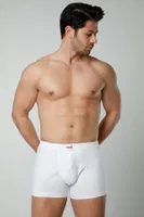 Erkek Pamuklu Likralı Boxer Rahat Doku HMD 316
