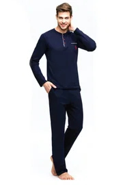 Us. POLO Assn. Erkek Pamuklu Uzun Kol Pijama Takımı U.s Polo Assn. 17384