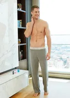 Erkek Pijama Altı Silver BlackSpade 9304  Gri detay görünüm