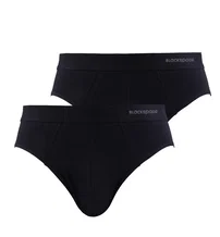 Black Spade Erkek Slip Külot 2li Paket Loose Fit Siyah BlackSpade 9625 