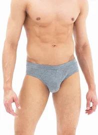 Black Spade Erkek Slip Külot Silver Gri Melanj BlackSpade 9311 