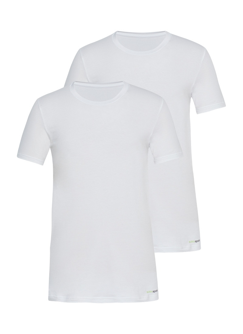Erkek Tshirt 2li Paket Tender Cotton Beyaz BlackSpade 9675