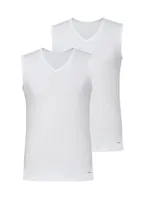 Erkek Tshirt 2li Paket Tender Cotton BlackSpade 9677 Beyaz