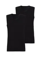 Erkek Tshirt 2li Paket Tender Cotton Siyah BlackSpade 9677  Siyah