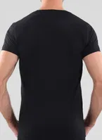 Erkek Tshirt Derin V Yaka Tender Cotton BlackSpade 9212 Siyah detay görünüm