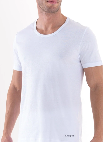 Erkek Tshirt Loose Fit Beyaz BlackSpade 9217