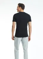 Erkek Tshirt V Yaka Tender Cotton Siyah BlackSpade 9239  Siyah farklı açı
