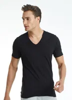 Erkek Tshirt V Yaka Tender Cotton Siyah BlackSpade 9239  Siyah görsel 4