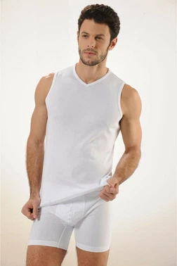 HMD Erkek V Yaka Ribana Atlet Hmd 513 - Alternatif Görünüm