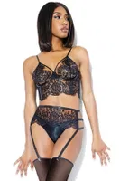 Fantezi Jartiyer Takım Dantelli For Dreams 8251 Siyah